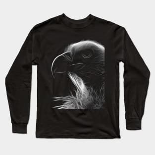 vulture head, black shirt Long Sleeve T-Shirt